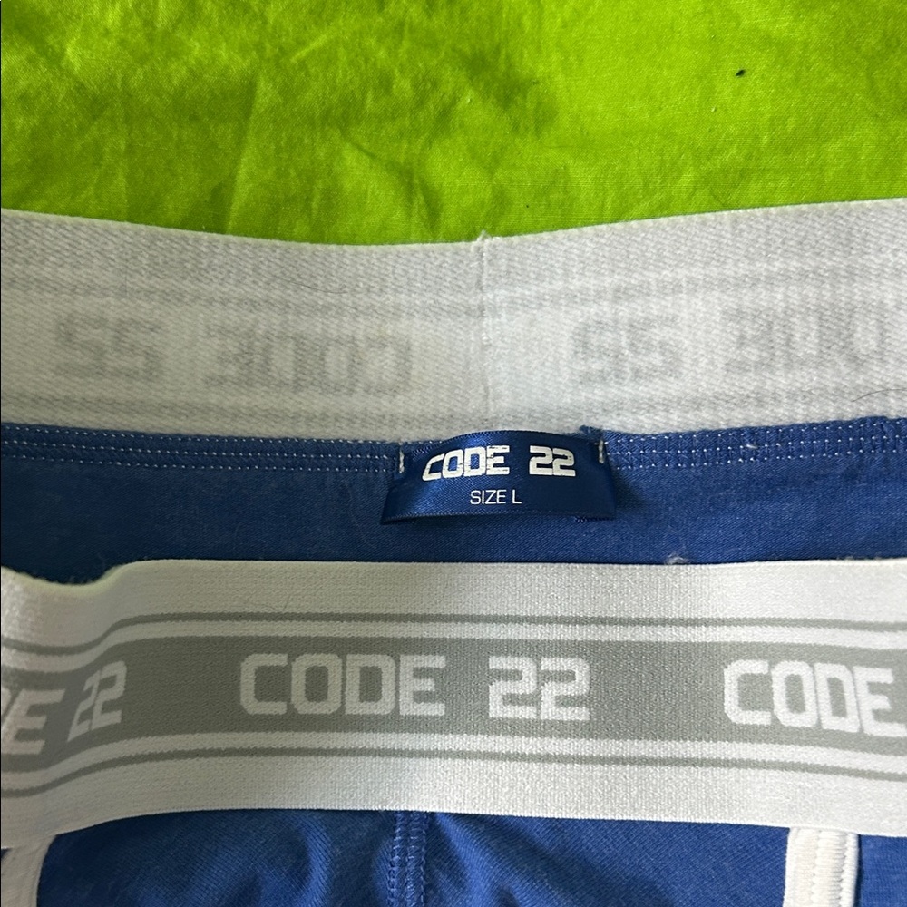 Code 22 Men's Blue Briefs - Picture 3 of 4